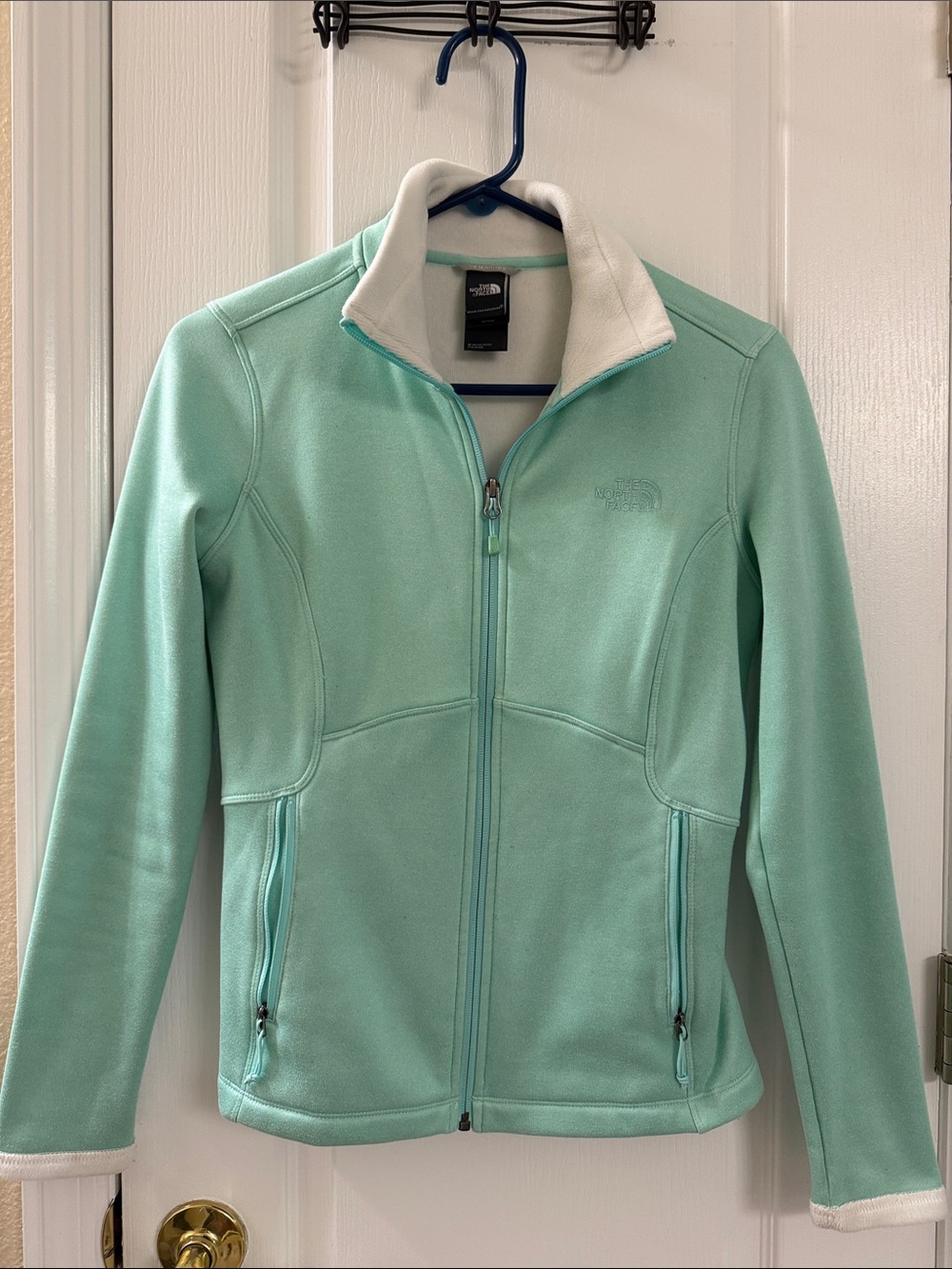 The North Face Women's Mint Green Full-Zip Fleece Jacket